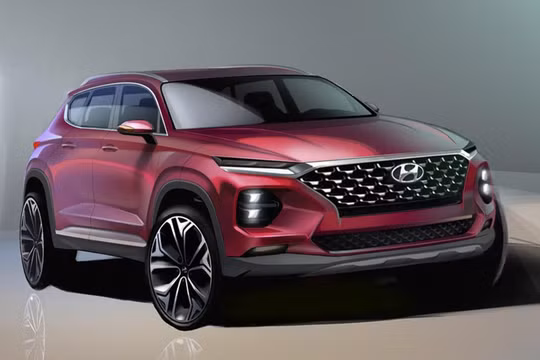Hình ảnh dựng đầu tiên cho thấy cái nhìn rõ hơn về Hyundai Santa Fe thế hệ mới