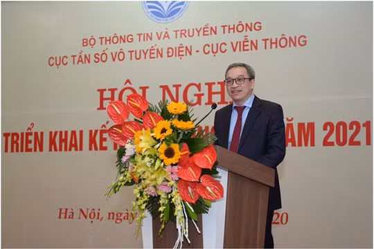Thứ trưởng Phan Tâm phát biểu tại Hội nghị. Ảnh MIC