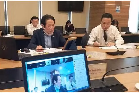 Thứ trưởng Bộ TT&TT Hoàng Vĩnh Bảo chủ trì họp trực tuyến