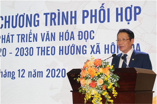 Thứ trưởng Hoàng Vĩnh Bảo phát biểu tại buổi lễ. Ảnh MIC