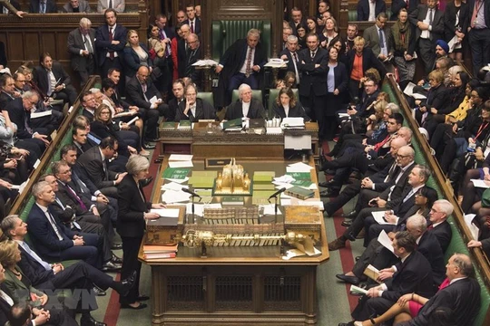 Một phiên bỏ phiếu của Hạ viện về Brexit. (Ảnh: THX/TTXVN) 