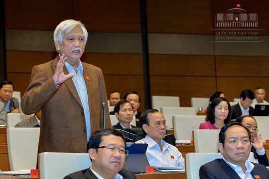 ĐB Dương Trung Quốc: "Các đặc khu này có địa điểm rất nhạy cảm, đặc biệt là Vân Đồn, nếu không cẩn thận thì nó sẽ trở thành địa điểm di dân" (Ảnh: Quochoi.vn)