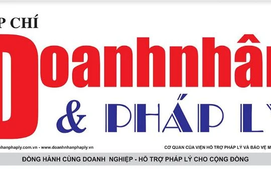 Măng sét Tạp chí Doanh nhân và Pháp lý.