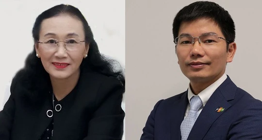 Bà Nguyễn Thị Luận - Phó Viện trưởng thường trực Viện Công nghệ & Nhân lực Quốc tế và ông Đỗ Văn Khắc - Phó Tổng Giám đốc FPT Software