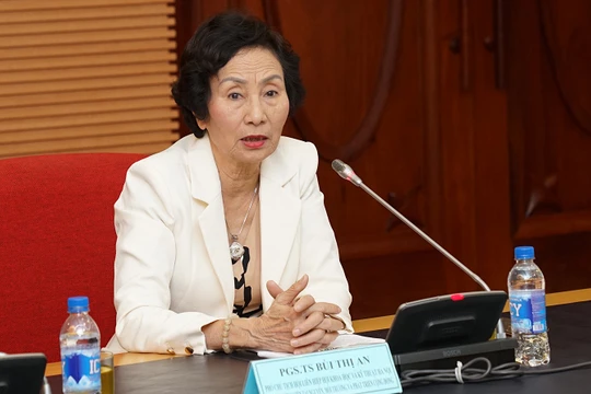 PGS TS Bùi Thị An - Phó Chủ tịch Liên hiệp các hội Khoa học và Kỹ thuật Hà Nội