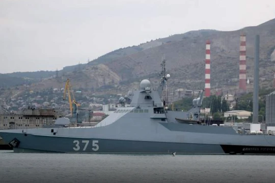 Tàu thuộc Hạm đội Biển Đen của quân đội Nga (Ảnh: Internet)