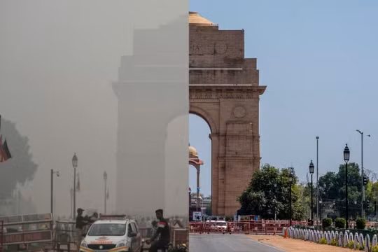 Việc hạn chế đi lại do Covid-19 khiến tình trạng ô nhiễm không khí ở các thành phố lớn giảm mạnh. Ảnh: CNN