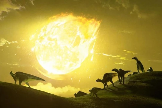 Nguyên nhân dẫn đến sự biến mất của loài khủng long được cho là do vụ va chạm của một tiểu hành tinh với Trái Đất. Ảnh: India Gone Viral