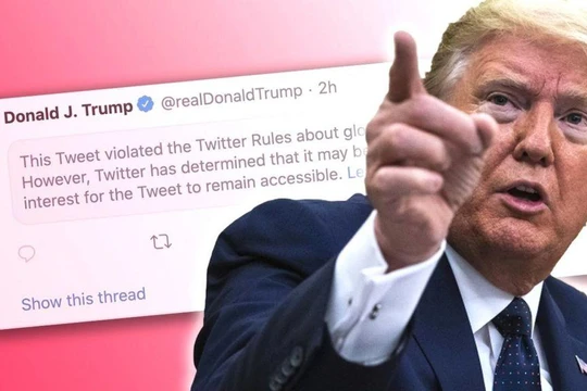 Mặc dù kêu gọi người biểu tình "về nhà" nhưng ông Trump đã nói thêm rằng ông yêu mến họ. Ảnh: BBC