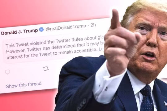 Mặc dù kêu gọi người biểu tình "về nhà" nhưng ông Trump đã nói thêm rằng ông yêu mến họ. Ảnh: BBC