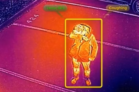 Hình ảnh nhiệt được chụp từ máy bay không người lái. Ảnh: Digital Trends