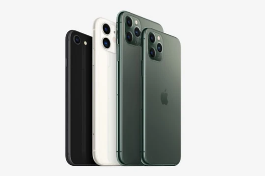 IPhone SE, iPhone 11, iPhone 11 Pro Max và iPhone 11 Pro của Apple. Ảnh: CNBC