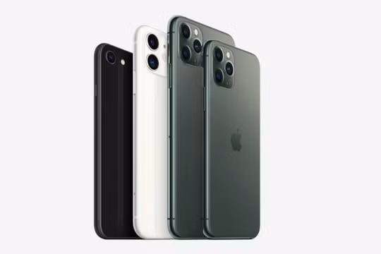 IPhone SE, iPhone 11, iPhone 11 Pro Max và iPhone 11 Pro của Apple. Ảnh: CNBC