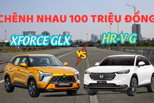 Chênh lệch 100 triệu đồng, chọn Mitsubishi Xforce GLX hay Honda HR-V bản G?