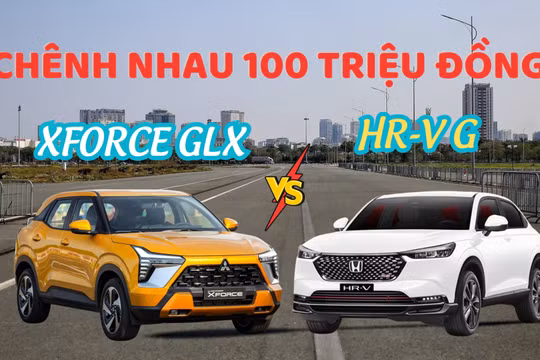 Chênh lệch 100 triệu đồng, chọn Mitsubishi Xforce GLX hay Honda HR-V bản G?