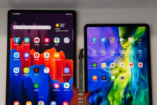 Máy tính bảng Samsung thất thế trước Apple (Ảnh: Gizmochina)