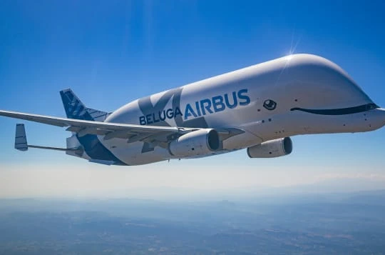 Chiếc máy bay Airbus Beluga XL (Ảnh: CNN)