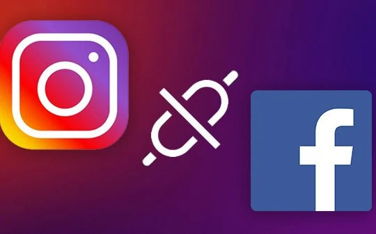 Gỡ liên kết tài khoảng Facebook trên Instagram (Ảnh: Gizbot)