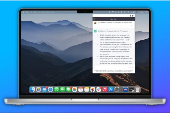 Truy cập ChatGPT trên Thiết bị Apple bằng MacGPT và watchGPT (Ảnh: Gizmochina)