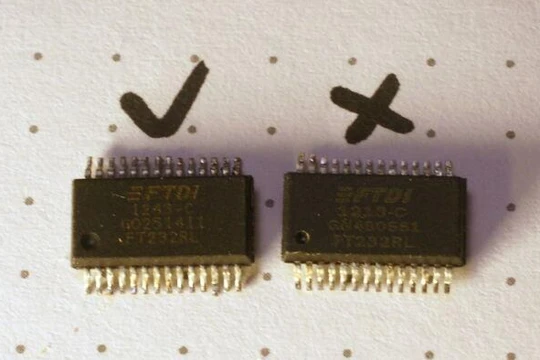 Chip giả đang xuất hiện tràn lan trên thị trường (Ảnh: Arstechnica)