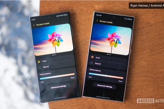 Màn hình của Galaxy S24 Ultra xuất hiện tình trạng bệt màu (Ảnh: Android Authority)