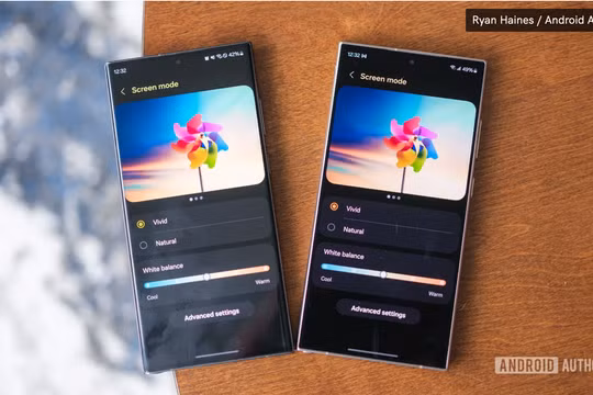 Màn hình của Galaxy S24 Ultra xuất hiện tình trạng bệt màu (Ảnh: Android Authority)