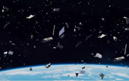 Hình ảnh minh họa về rác không gian (Ảnh: Live Science)