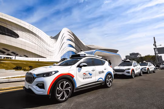 Apollo, một công ty sản xuất xe tự hành thuộc sở hữu bởi gã khổng lồ tìm kiếm Trung Quốc - Baidu. (Ảnh: Baidu)