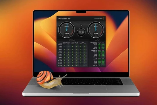 MacBook Pro mới lại bị Apple "bóp" hiệu năng SSD (Ảnh: 9to5mac)