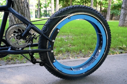 Xe đạp chạy không cần trục (Ảnh: Mymodernmet)