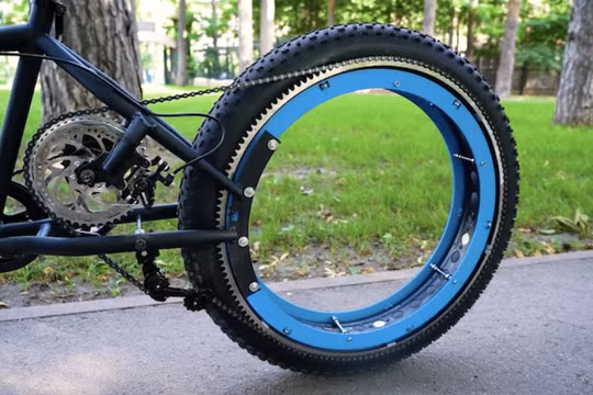 Xe đạp chạy không cần trục (Ảnh: Mymodernmet)