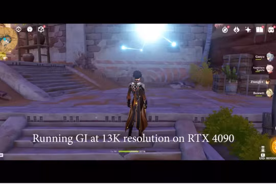  Card đồ họa NVIDIA GeForce RTX 4090 có thể chơi tựa game Genshin Impact ở độ phân giải "điên rồ" (Ảnh: Tom's Hardware)