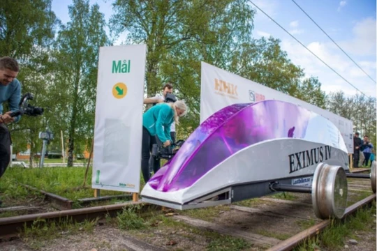 Eximus IV, chiếc xe giành chiến thắng trong cuộc thi tiết kiệm nhiên liệu Delsbo Electric (Ảnh: myjoyonline)