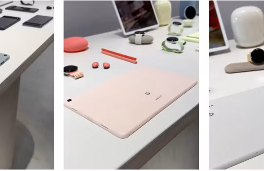 Video thực tế của Google Pixel Tablet rò rỉ tại Tuần lễ thiết kế Milan 2023 (Ảnh: Gizmochina)