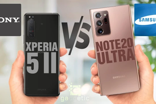 Sony Xperia 5 Mark 2 vs Samsung Galaxy Note 20 Ultra (Ảnh: Gadgetic)