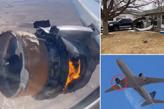 Hình ảnh vụ việc được hành khách và người dân chụp lại (Ảnh: Daily Mail)