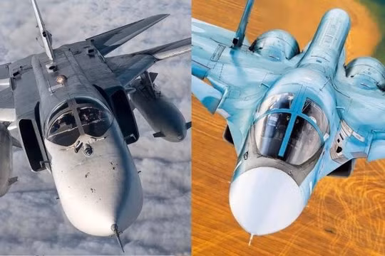 Máy bay chiến đấu 30 năm tuổi của Ukraine chịu lép vế trước phi đội của Nga (Ảnh: Military Watch Magazine)