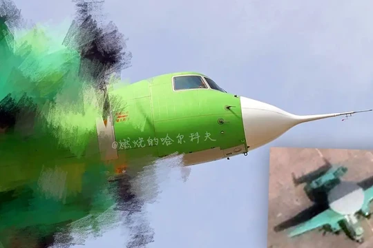 Những hình ảnh đầu tiên về KJ-600, máy bay chủ lực trên tàu sân bay Phúc Kiến (Ảnh: The Drive)