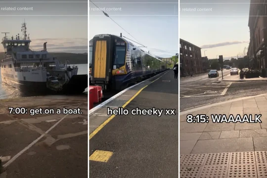 TikToker gây sốc khi chia sẻ quãng đường đi học đầy gian nan của mình (Ảnh: Insider)