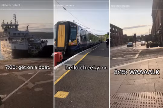 TikToker gây sốc khi chia sẻ quãng đường đi học đầy gian nan của mình (Ảnh: Insider)