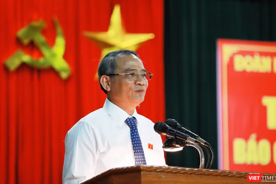 Chiều 22/6, Đoàn đại biểu Quốc hội TP Đà Nẵng do ông Trương Quang Nghĩa, Bí thư Thành ủy, Trưởng đoàn Đại biểu Quốc hội TP tiếp xúc cử tri quận Sơn Trà.