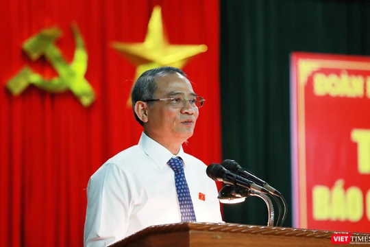 Chiều 22/6, Đoàn đại biểu Quốc hội TP Đà Nẵng do ông Trương Quang Nghĩa, Bí thư Thành ủy, Trưởng đoàn Đại biểu Quốc hội TP tiếp xúc cử tri quận Sơn Trà.