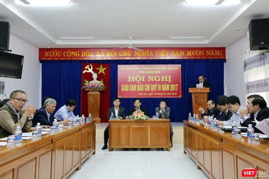 Chiều 15/1, Ban Tuyên giáo Tỉnh ủy Quảng Nam đã tổ chức Hội nghị Giao ban báo chí quý 4/2017 và định hướng Quý 1/2018.