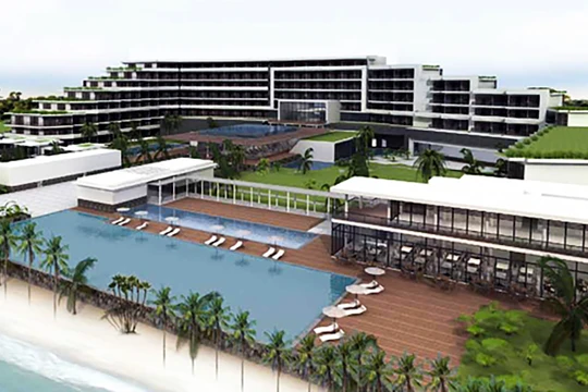 Phối cảnh dự án Khu Resort & Spa Marriott Hội An của Công ty Cổ phần Khu du lịch và Khách sạn Phát Đạt Quảng Ngãi (ảnh Resort & Spa Marriott Hội An).