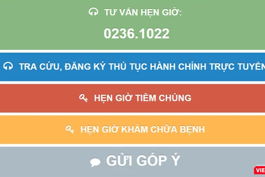 Đà Nẵng triển khai ứng dụng hẹn giờ khám bệnh tại các cơ sở y tế của địa phương