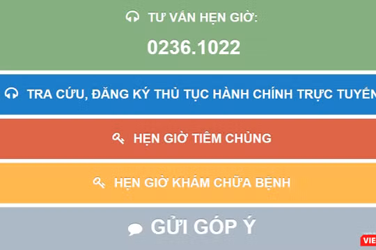 Đà Nẵng triển khai ứng dụng hẹn giờ khám bệnh tại các cơ sở y tế của địa phương