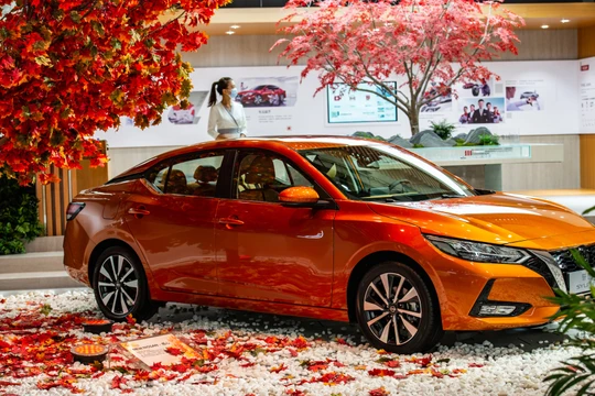 Nissan Sylphy - dòng xe hot mang thương hiệu Nhật Bản tại Trung Quốc (Ảnh: Bloomberg)