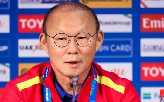 HLV Park Hang Seo tại buổi họp báo chiều 13/3
