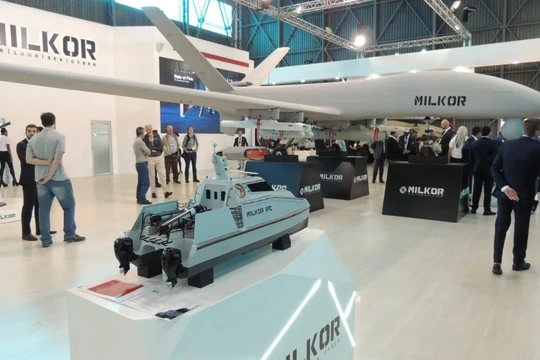 Máy bay chiến đấu không người lái (UCAV) Milkor 380. Ảnh Milkor Group