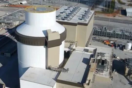 Lò phản ứng hạt nhân Vogtle 3. Ảnh: Georgia Power 